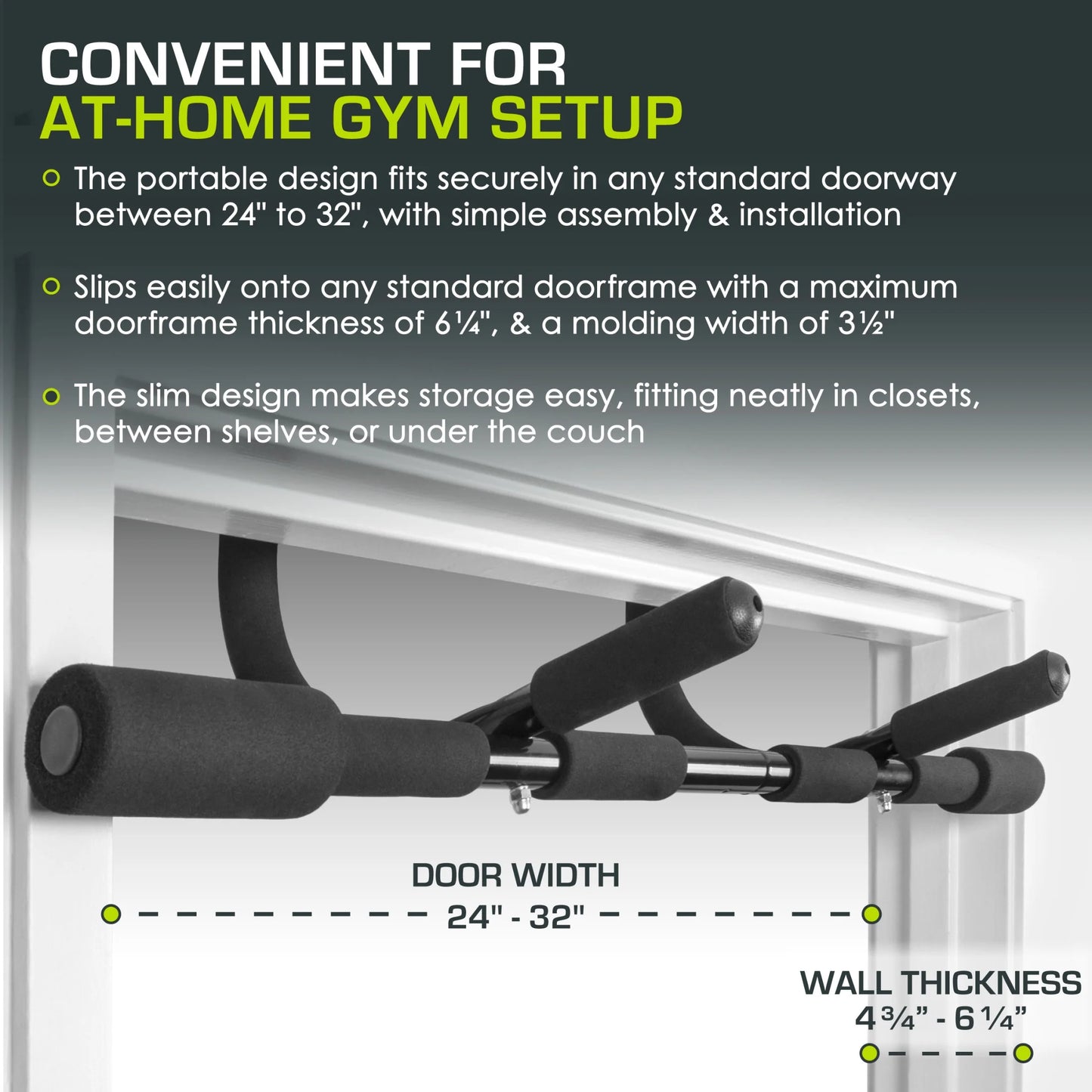 Multi-Grip Lite Pull Up/Chin up Bar for Home Gym Workout