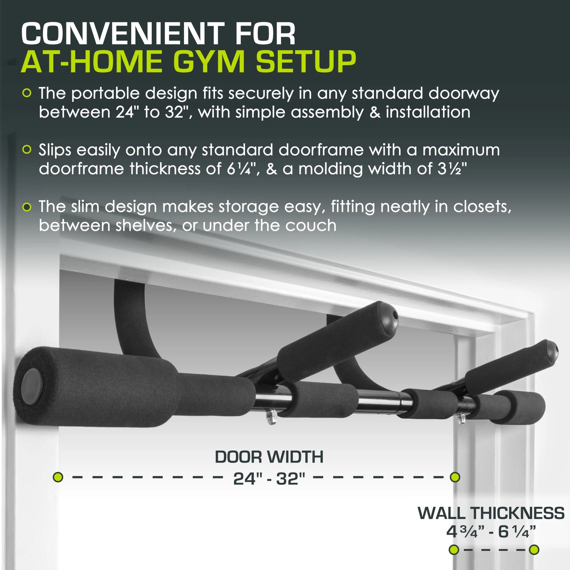Multi-Grip Lite Pull Up/Chin up Bar for Home Gym Workout