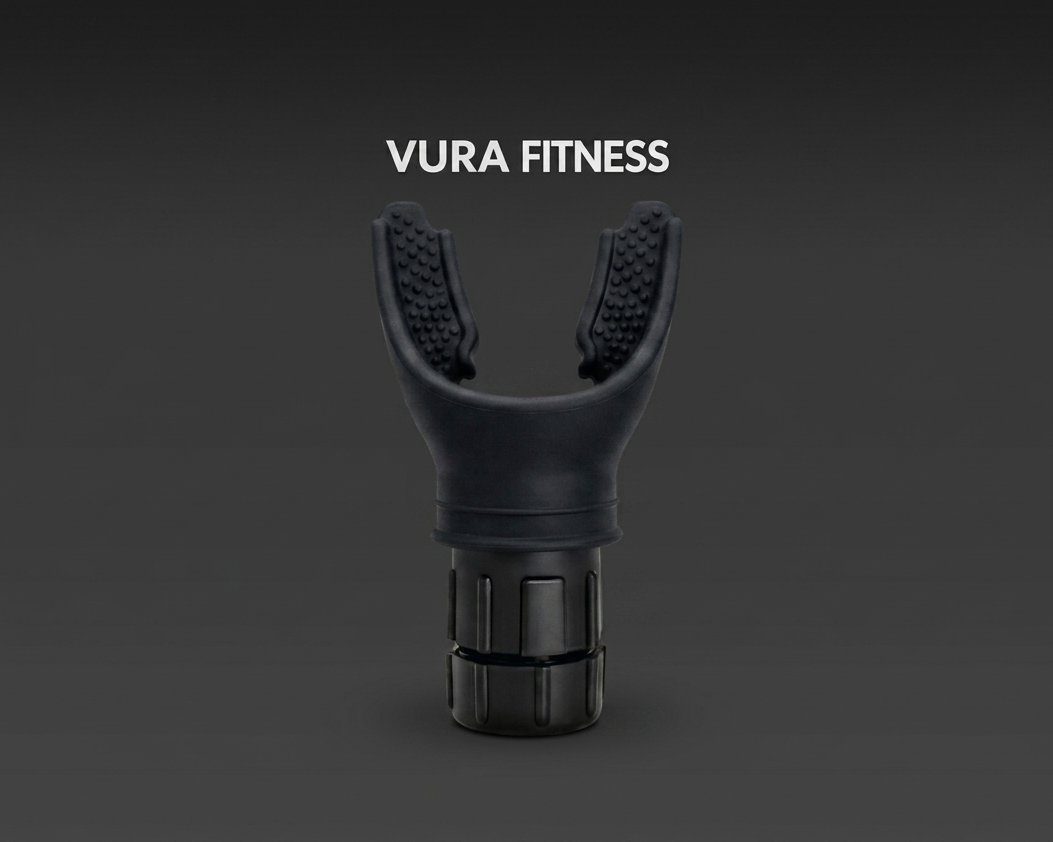 VuraFitness Breath Trainer - Adjustable Resistance Lung Exerciser for Running & Cardio Endurance