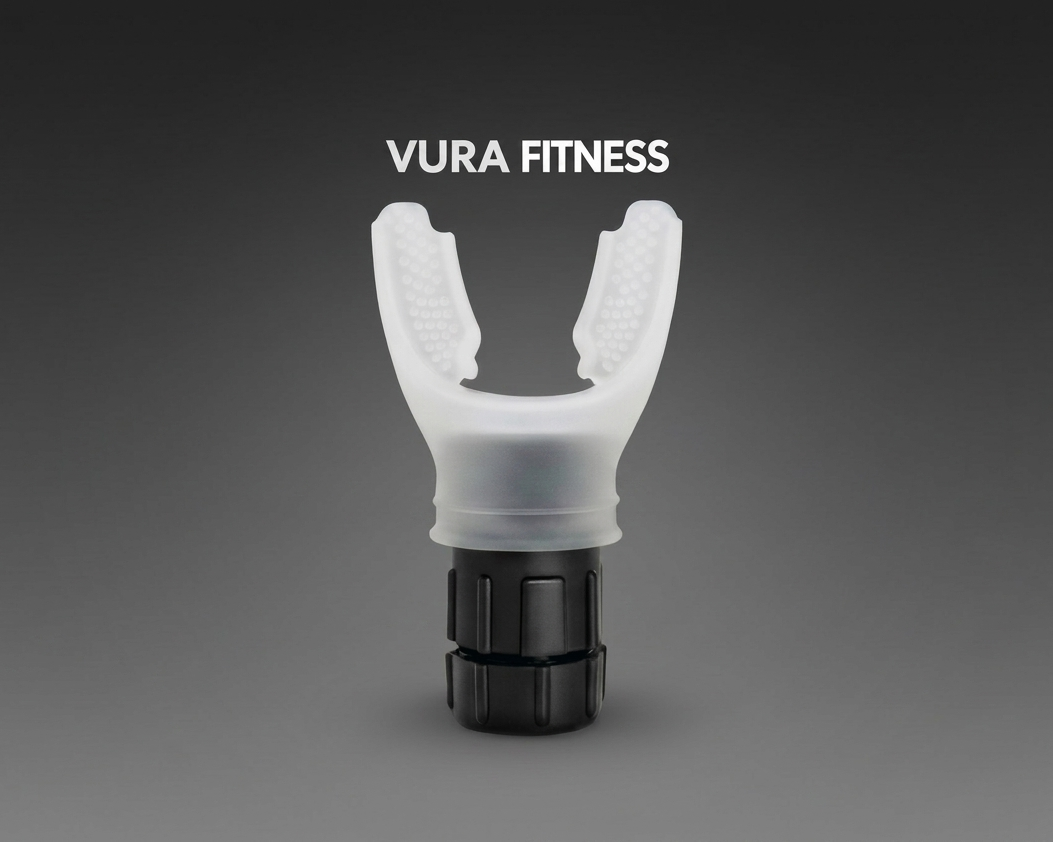 VuraFitness Breath Trainer - Adjustable Resistance Lung Exerciser for Running & Cardio Endurance